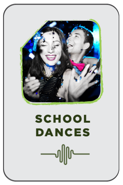 Seismic Sound DJs - Wedding Receptions link - group of teens dancing and laughing